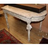 A French painted centre table W.129cm