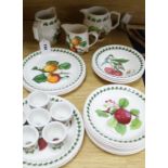 Twenty-five pieces of Portmeirion Pomona pattern teaware