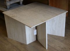 A reconstituted marble occasional table W.70cm