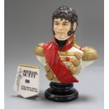 A Michael Sutty bust of Prince Joachim Murat, King of Naples, limited edition 250 height 27cm