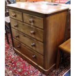 A Victorian mahogany chest of drawers W.102cm