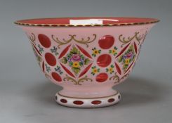 A Bohemian style glass bowl