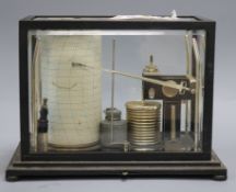 A Short & Mason 'Micro-Barograph' in black metal case, number B244