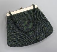 An Art Deco-style beadwork evening bag