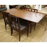 A McIntosh Kirkcaldy teak dining table and four chairs, 1960s