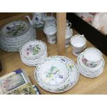 A Queen's Porcelain 'The Garden' part breakfast and dinner service designed by Lilian Snelling for