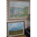 Evelyn Street (20th century), 'Connemara III', initialled l.r., oil on canvas and another