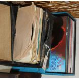 Two boxes of assorted 33rpm and 78 rpm records