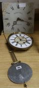 A Victorian thirty hour clock movement and one other