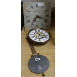 A Victorian thirty hour clock movement and one other