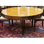 A Robert Heritage for Archie Shine Ltd, rosewood drum table W.142.5cm