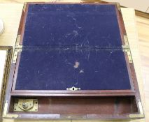 A Regency mahogany writing slope