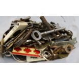 A box of 18th/20th century keys from interesting old buildings including the key to a bible box at