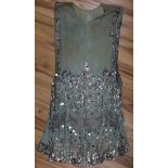 A 1920's silk and sequin dress