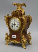 A French Boulle-work and ormolu mounted mantel clock