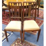 Six Arts & Crafts style dining chairs