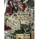 A quantity of assorted jewellery including silver and costume.