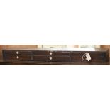 A George III desk super structure W.104.5cm