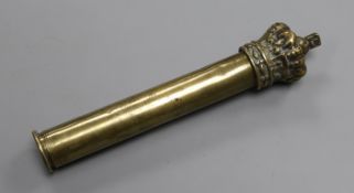 A 19th century brass tipstaff