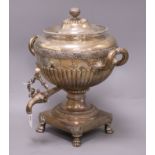 A Regency Old Sheffield plate tea urn