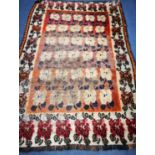 A Turkish floral rug 180 x 120cm