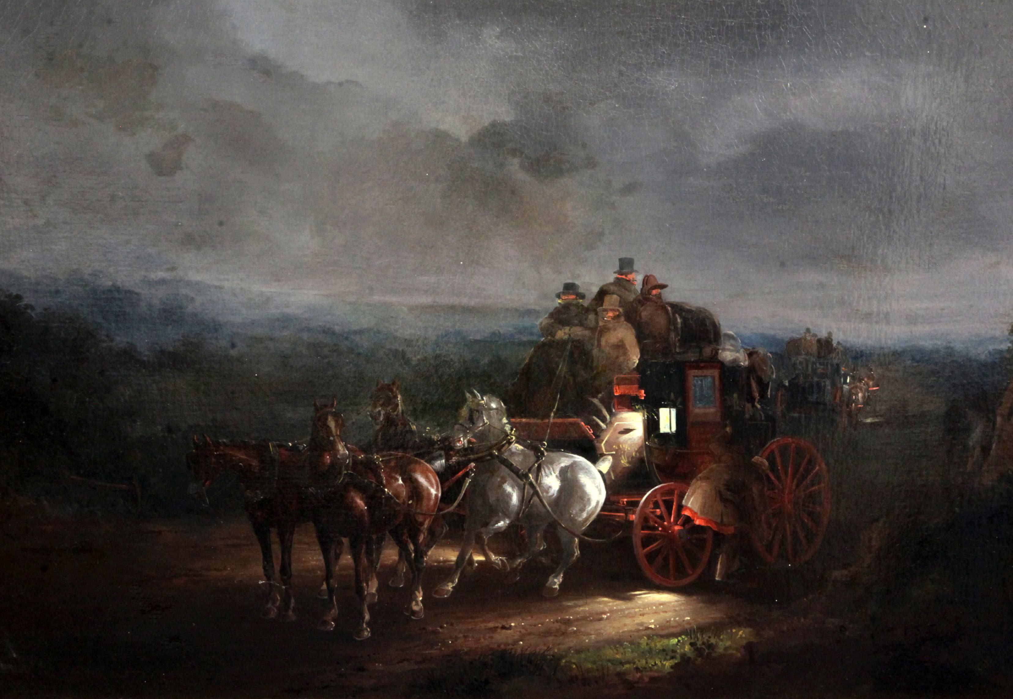 Charles Cooper Henderson (1803-1877)oil on canvasThe Night Dragmonogrammed, Arthur Ackermann & Son