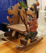 A child's rocking chair