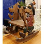 A child's rocking chair