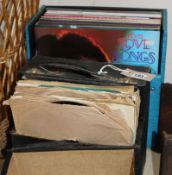 Two boxes of assorted 33rpm and 78 rpm records
