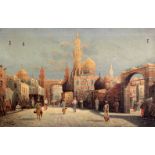 Henri Carnier (1800-1868)pair of oils on canvasArab street scenessigned14.5 x 22.5in.