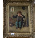 Frederick Pitts (fl.1856-1882), oil on panel, Is it Like!, inscribed verso, 25 x 19cm.