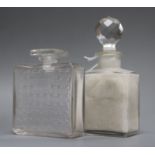 An R. Lalique scent bottle and a Baccarat scent bottle
