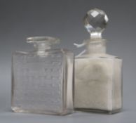 An R. Lalique scent bottle and a Baccarat scent bottle