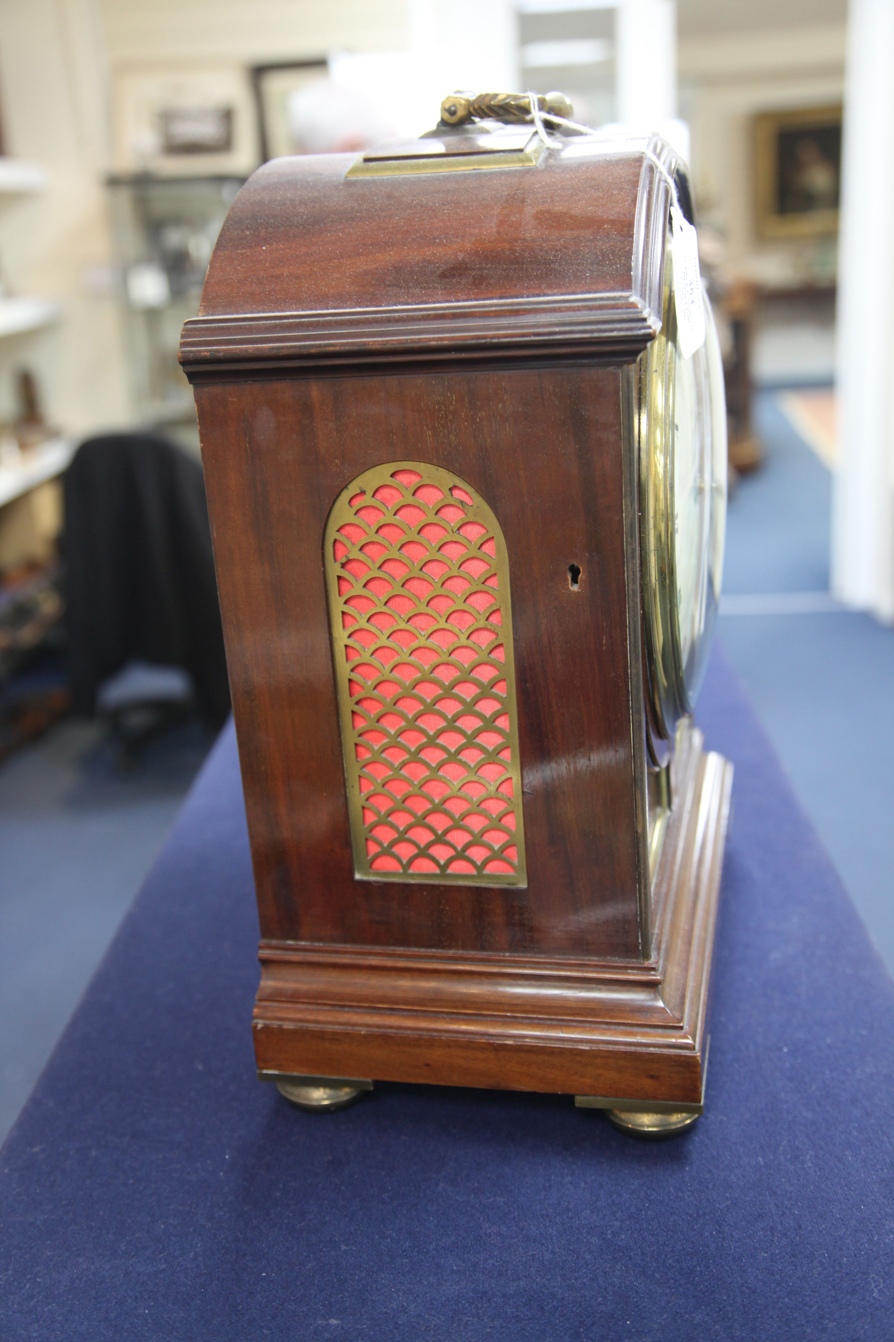 G. Paley of London, a large mahogany cased regulator, with arched case and painted dial, unsigned - Image 2 of 5