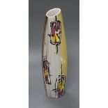 A 1970s French pottery vase height 33cm