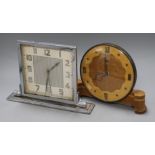 Two Art Deco clocks