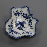A Worcester blue and white pickle dish, c.1760