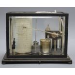 A Short & Mason 'Micro-Barograph' in black metal case, number B244