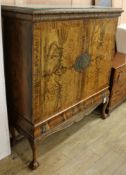 A 1920's George I style cabinet W.127cm