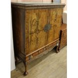 A 1920's George I style cabinet W.127cm