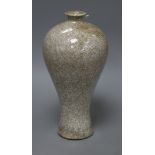 A 19th century Chinese crackleglaze vase height 22.5cm