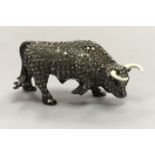 Oliver Webber for Swarovski. A cased model of a bull