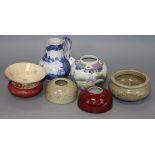 Seven items of mixed Chinese ceramics