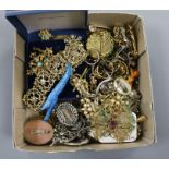 A small group of assorted costume jewellery etc. including silver rings.