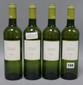 Four bottles of Cotes de Gascogne white wine