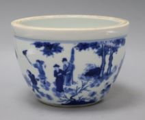 A Chinese blue and white bowl diameter 21.5cm
