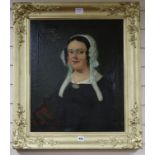 Victorian School, oil on canvas, Portrait of Mrs Beaton Sudeley of Winchcombe, Gloucestershire 1871,