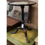 A George III mahogany pie-crust tripod table W.53cm