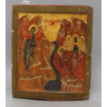 A painted Greek icon 30 x 25cm