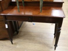 A Victorian mahogany side table W.107cm